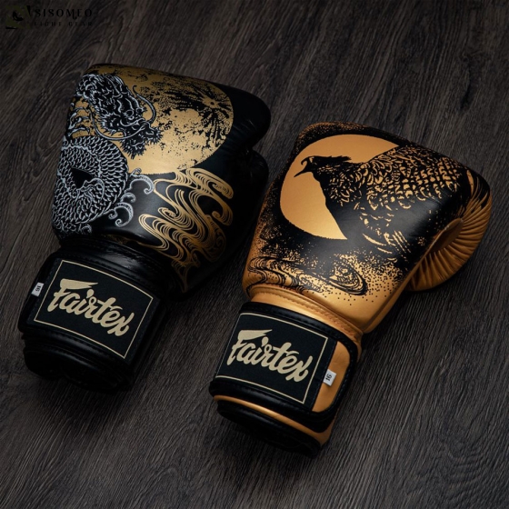 Găng BGV26 Fairtex Harmony Six Black-Gold Boxing Gloves
