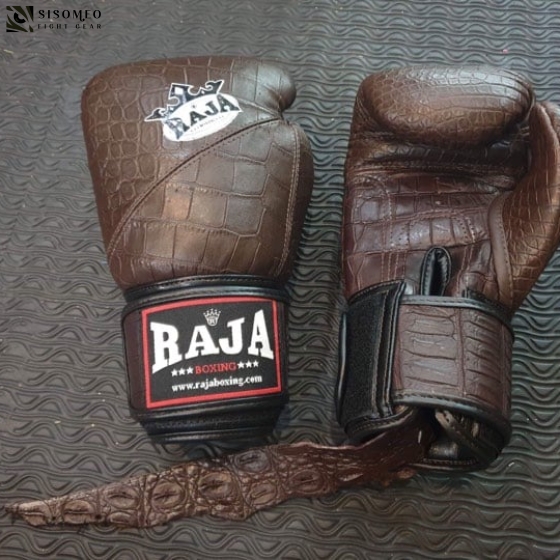 GĂNG TAY BOXING MUAY RAJA LIMITED EDISON - DA CÁ SẤU