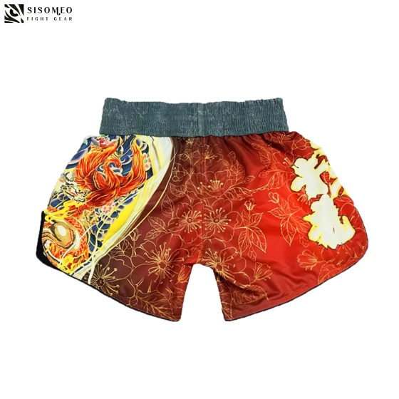 NAMAZU Muay Thai Short - TBSN27 Vermillion Bird