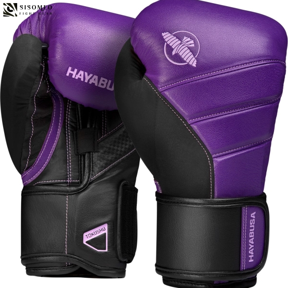 Hayabusa T3 Boxing Gloves purple/black