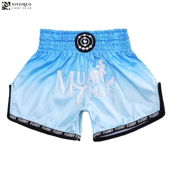 QUẦN FLUORY MUAY THAI SHORTS - MTSF116 BLUE
