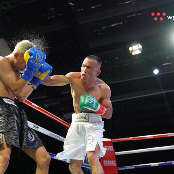 GĂNG SSM LACE UP BOXING GLOVES BLUE/YELLOW