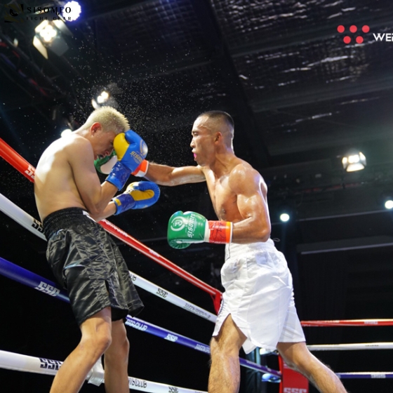 GĂNG SSM LACE UP BOXING GLOVES BLUE/YELLOW