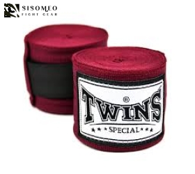 BĂNG ĐA QUẤN TAY TWINS BOXING HAND WRAPS CH-5 - MAROON