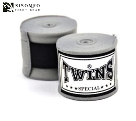 BĂNG ĐA QUẤN TAY TWINS BOXING HAND WRAPS CH-5 - XÁM