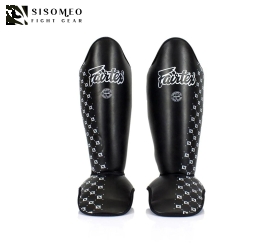 Giáp chân muaythai Fairtex Black Shin Pads - Đen