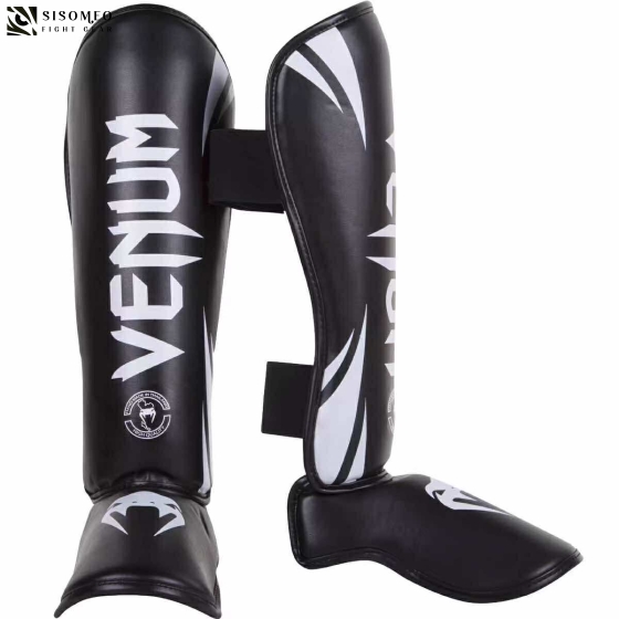 Giáp Chân Venum Challenger Standup Shin Guards - Đen/Trắng