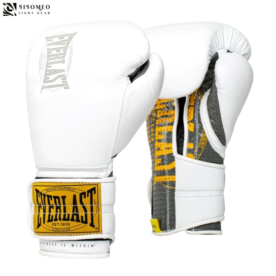 Găng Tay Boxing Everlast Phiên Bản 1910 Trắng