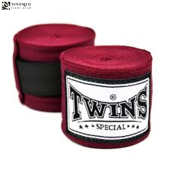 BĂNG ĐA QUẤN TAY TWINS BOXING HAND WRAPS CH-5 - MAROON