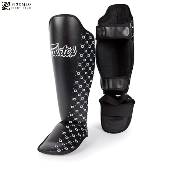 Giáp chân muaythai Fairtex Black Shin Pads - Đen